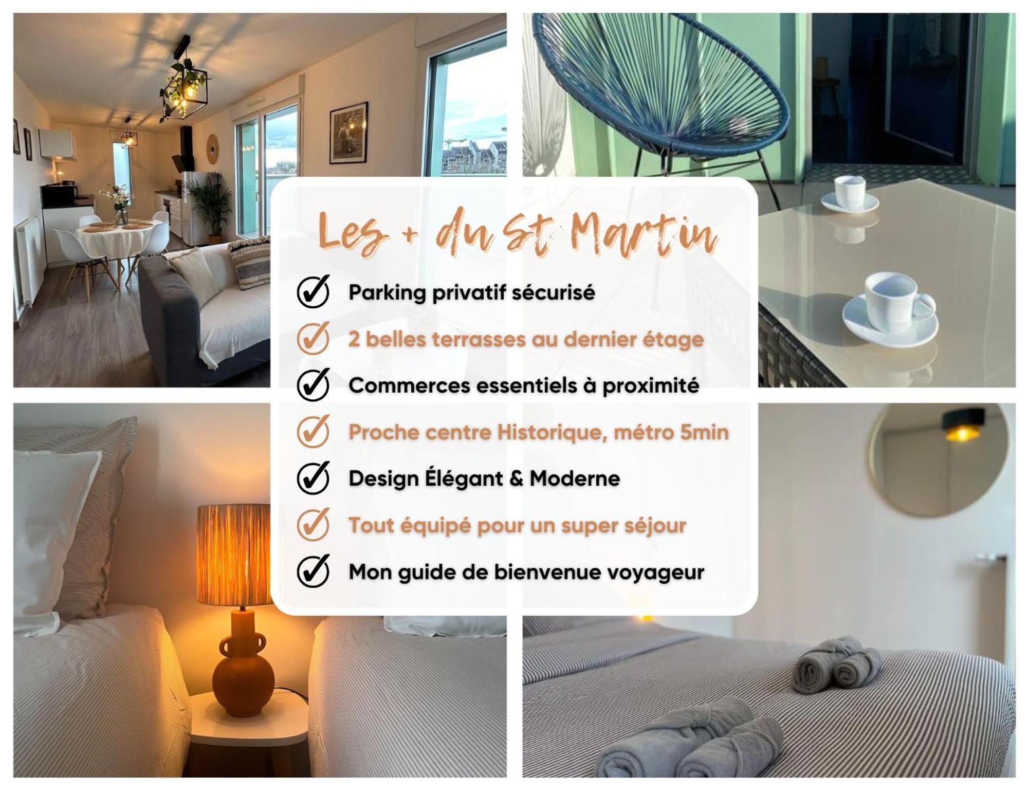Apartament Les Terrasses De Saint Martin Rennes Zewnętrze zdjęcie